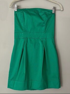 French Connection | Dresses | Strapless Pleated Aline Midi Dress With Belt  | Poshmark